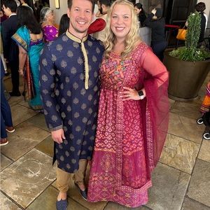 Perfect Condition - Indian Formal Dress with Saree - Size 10/12